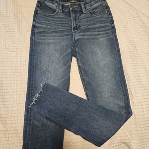 American Eagle Outfitters Dark Blue Ankle Jeans